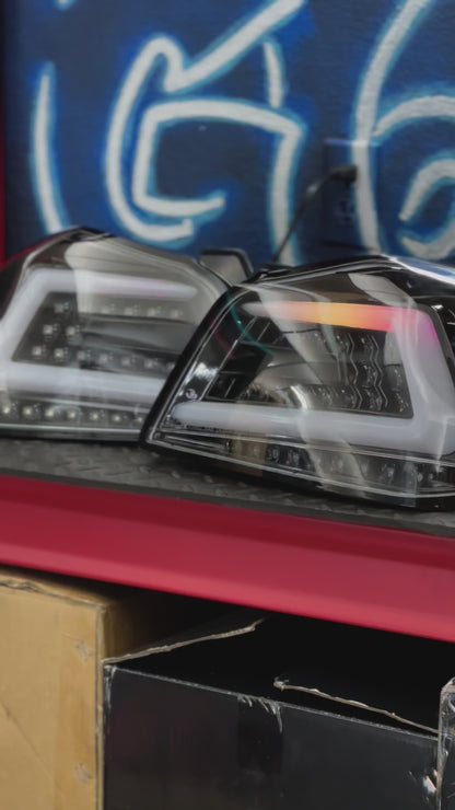NTXGlow Black Spec D Color Shifting Tail Lights (2015-2021 Subaru WRX)