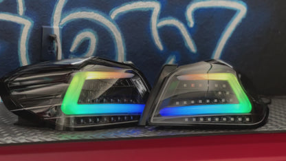 NTXGlow Black Spec D Color Shifting Tail Lights (2015-2021 Subaru WRX)