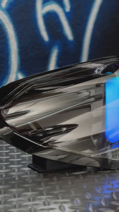 NTXGlow Black Spec D Color Shifting Tail Lights (2015-2021 Subaru WRX)