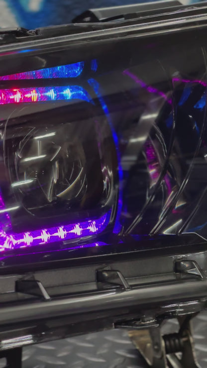 NTXGlow RGB Morimoto Xb Headlights (2010-2012 Ford Mustang)