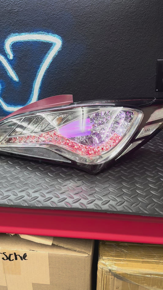 2010-2016 Hyundai Genesis Coupe RGB Clear Tail Lights