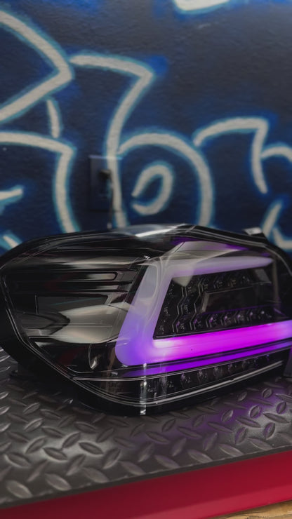 NTXGlow Black Spec D Color Shifting Tail Lights (2015-2021 Subaru WRX)
