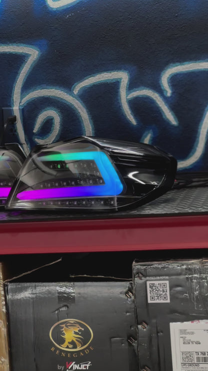 NTXGlow Black Spec D Color Shifting Tail Lights (2015-2021 Subaru WRX)