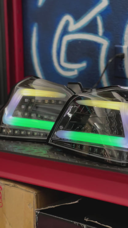 NTXGlow Black Spec D Color Shifting Tail Lights (2015-2021 Subaru WRX)