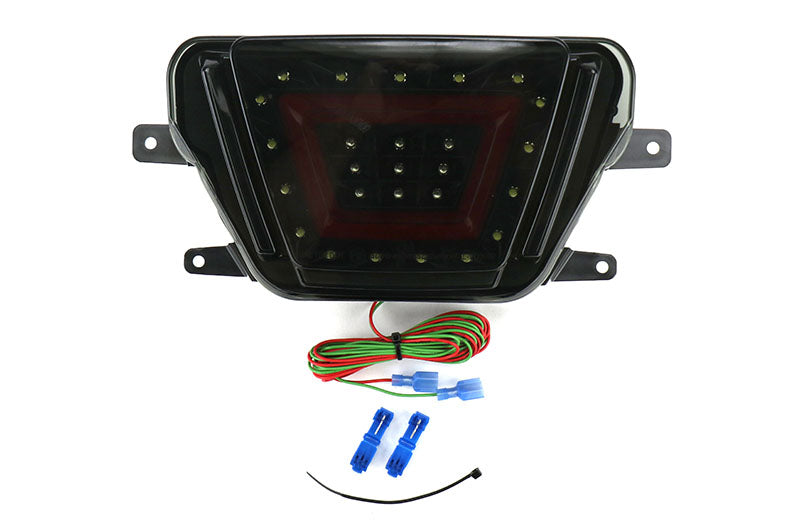 OLM V2 F1 Style Multifunction 4th Brake Light (Smoke Lens, Black Base, Red Bar) - 2020+ Supra