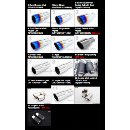 RES X JDMuscle 15-21 WRX/STI Valvetronic Catback Exhaust MT&CVT