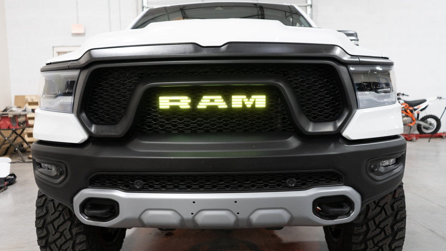 RGB Halo Kits Illuminated Led Logos 2019+ Dodge Ram Multicolor LED Illuminated Emblem