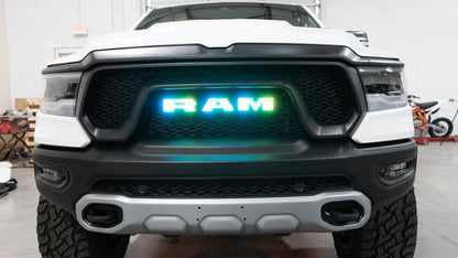 RGB Halo Kits Illuminated Led Logos 2019+ Dodge Ram Multicolor LED Illuminated Emblem