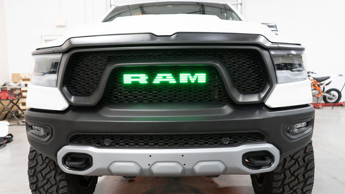 RGB Halo Kits Illuminated Led Logos 2019+ Dodge Ram Multicolor LED Illuminated Emblem