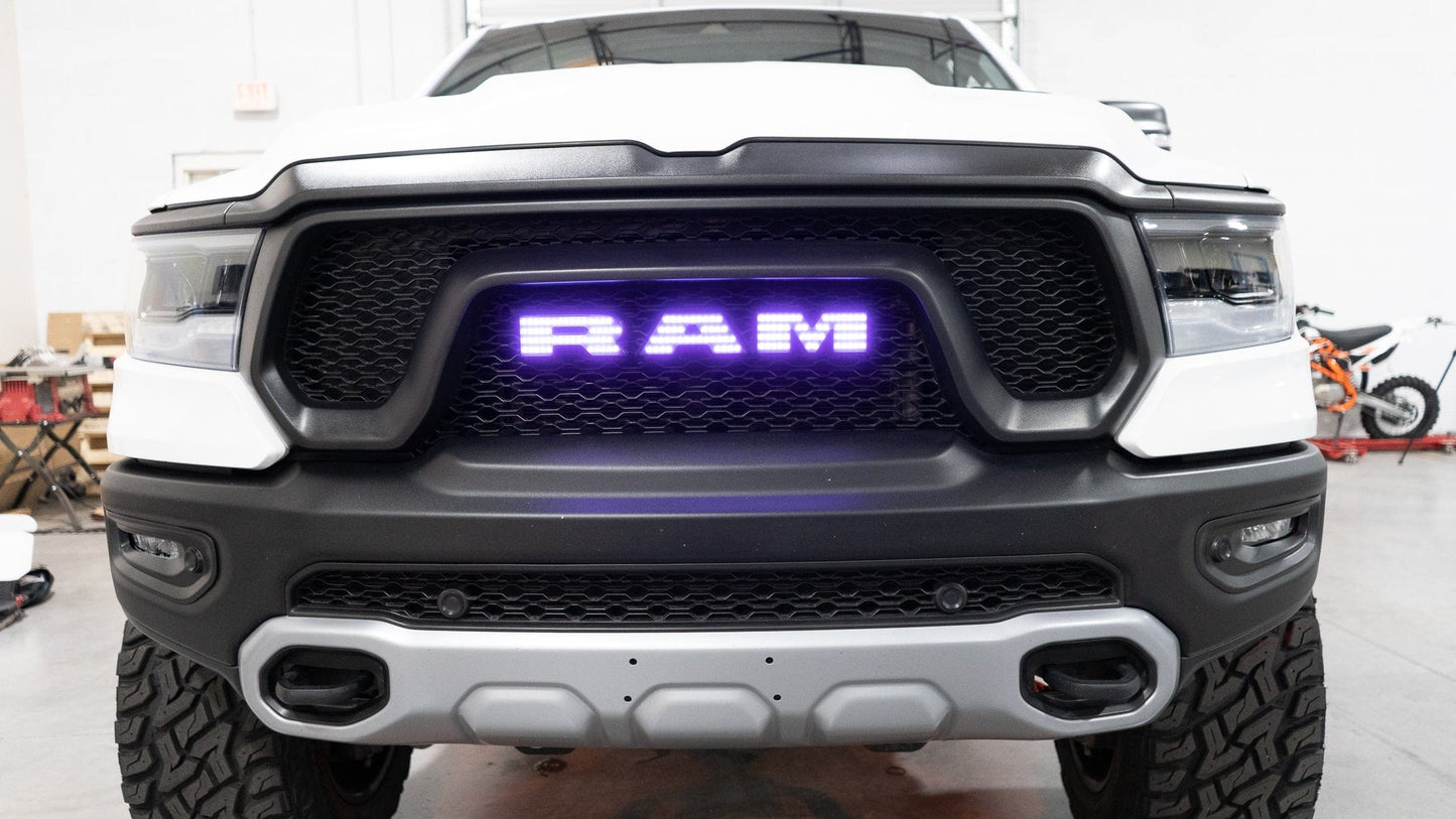 RGB Halo Kits Illuminated Led Logos 2019+ Dodge Ram Multicolor LED Illuminated Emblem