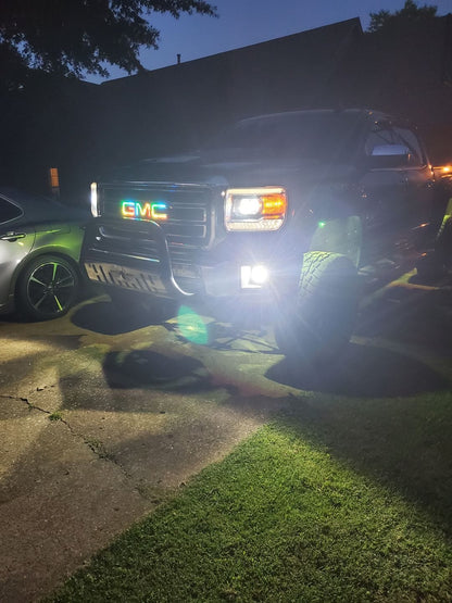 RGB Halo Kits Illuminated Led Logos Illuminated GMC Multicolor LED Emblem (2007-2022)