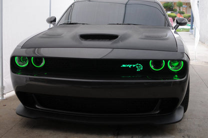 RGB Halo Kits Illuminated Led Logos SRT Hellcat Illuminated LED Emblem Badge (RGBW or Flow Series)