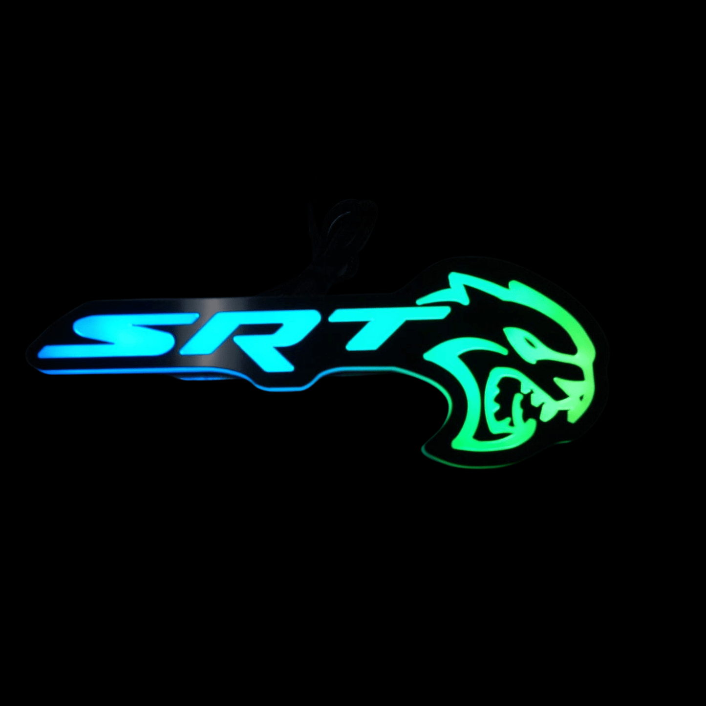 SRT Hellcat LED Emblem Badge: (Multicolor)