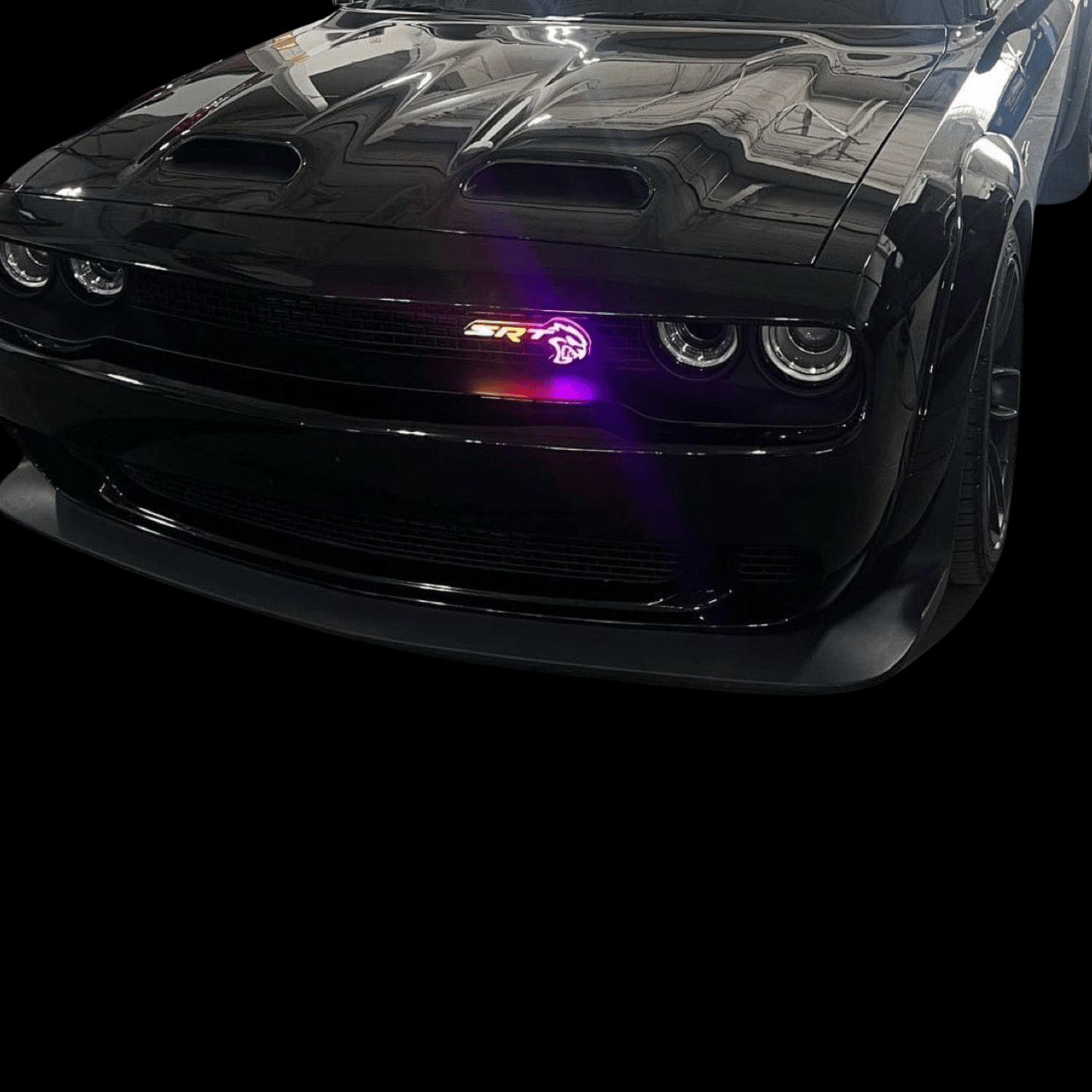 SRT Hellcat LED Emblem Badge: (Multicolor)