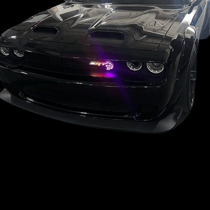 SRT Hellcat LED Emblem Badge: (Multicolor)