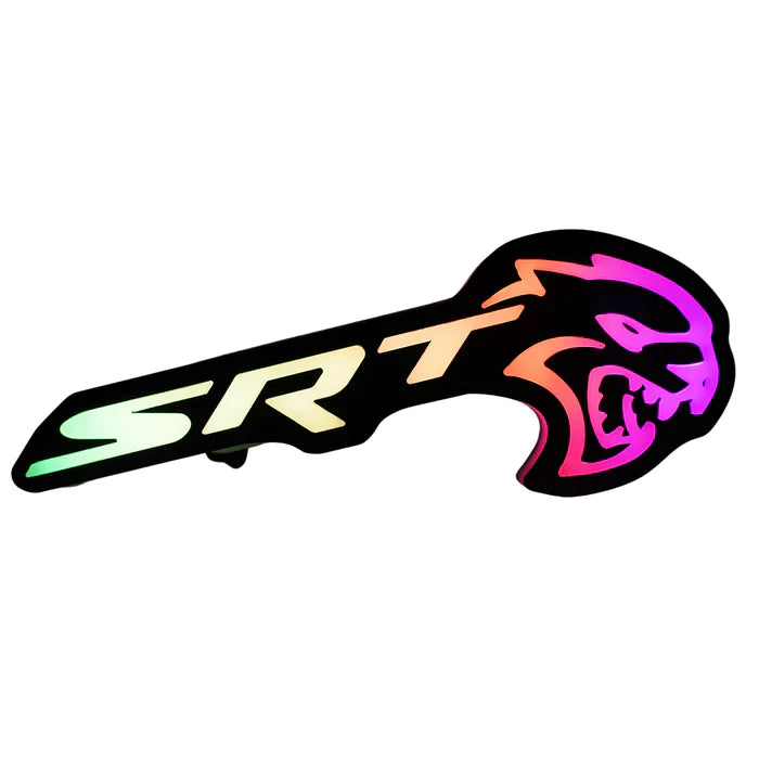 SRT Hellcat LED Emblem Badge: (Multicolor)