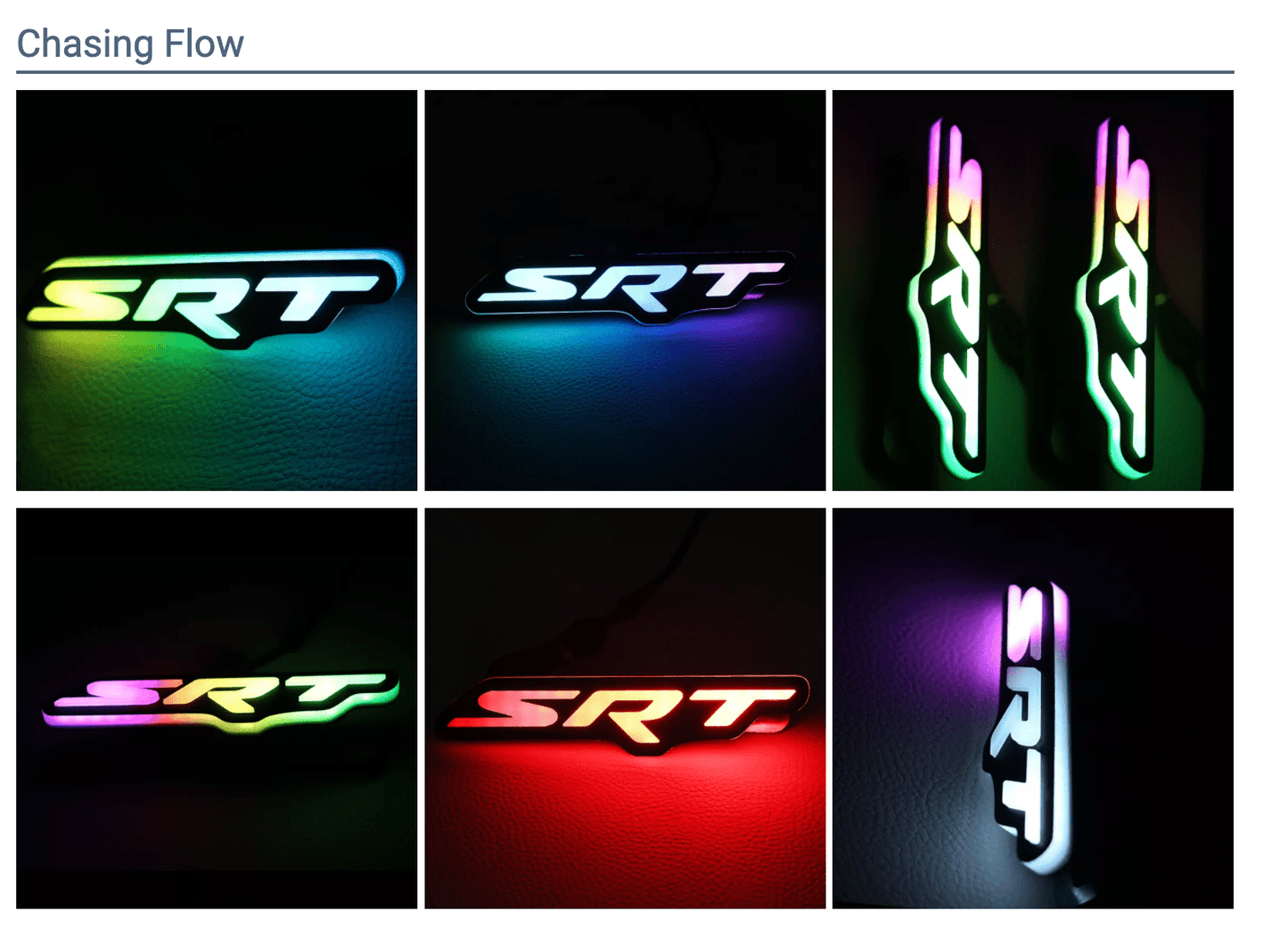 RGB Halo Kits SRT Logo Flow Series SRT Logo