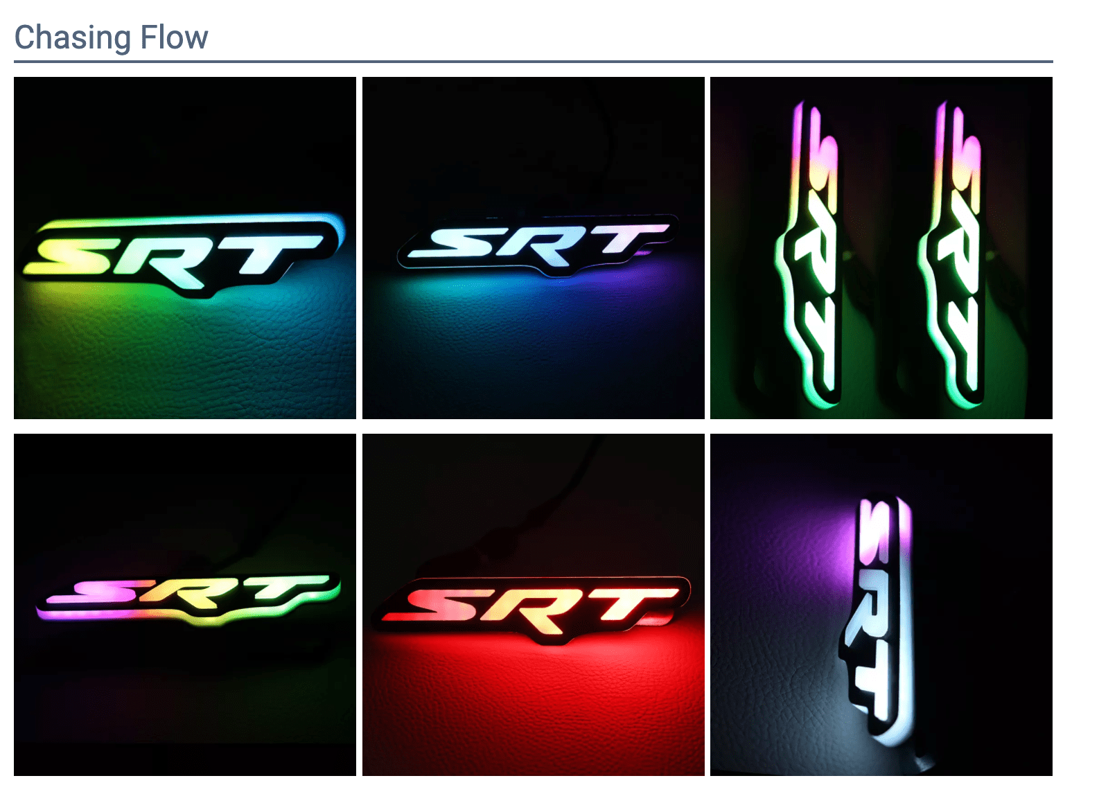 RGB Halo Kits SRT Logo Flow Series SRT Logo