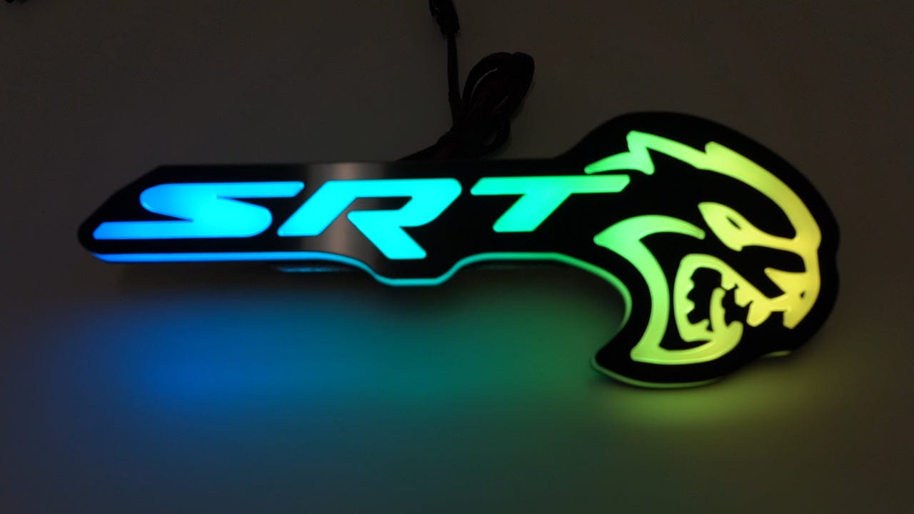 RGB Halo Kits SRT Logo SRT Hellcat LED Emblem Badge (RGBW / Flow Series)