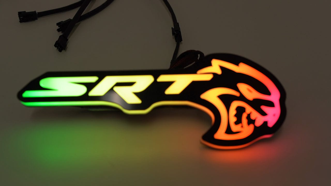 RGB Halo Kits SRT Logo SRT Hellcat LED Emblem Badge (RGBW / Flow Series)