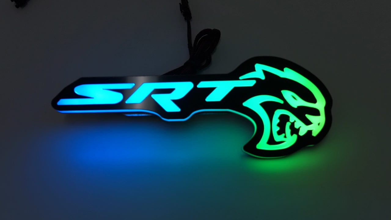RGB Halo Kits SRT Logo SRT Hellcat LED Emblem Badge (RGBW / Flow Series)