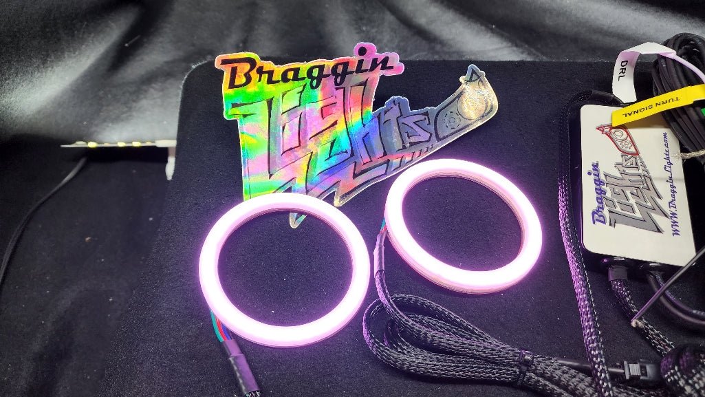 RGB Halos - Includes Controller With DRL and Turn Signal Inputs