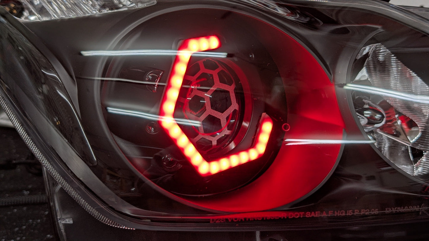 Infiniti G37 Coupe Hex RGBW Flow Headlights