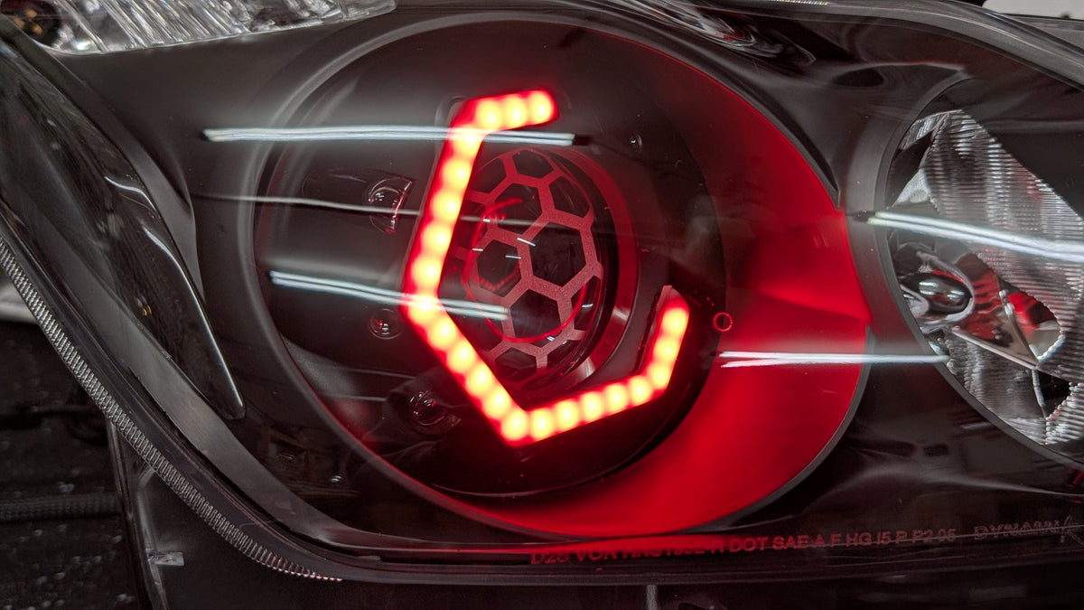 Infiniti G37 Coupe Hex RGBW Flow Headlights