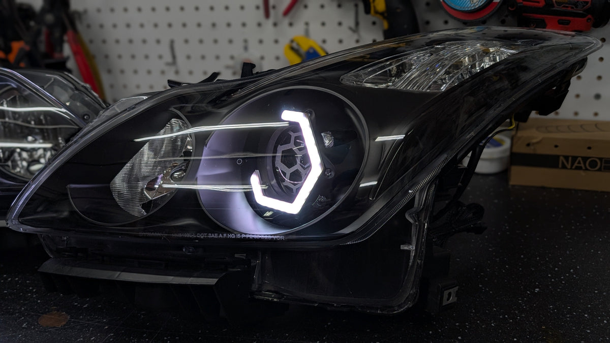 Infiniti G37 Coupe Hex RGBW Flow Headlights