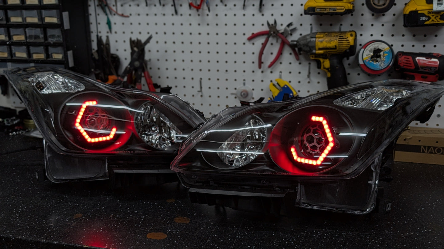 Infiniti G37 Coupe Hex RGBW Flow Headlights