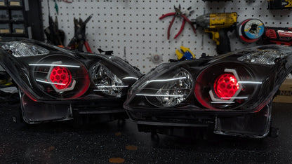 Infiniti G37 Coupe Hex RGBW Flow Headlights