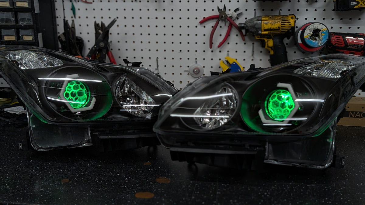 Infiniti G37 Coupe Hex RGBW Flow Headlights