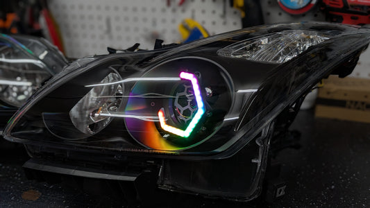 Infiniti G37 Coupe Hex RGBW Flow Headlights