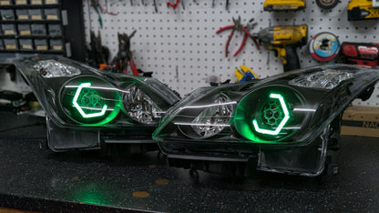 Infiniti G37 Coupe Hex RGBW Flow Headlights