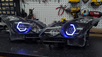Infiniti G37 Coupe Hex RGBW Flow Headlights