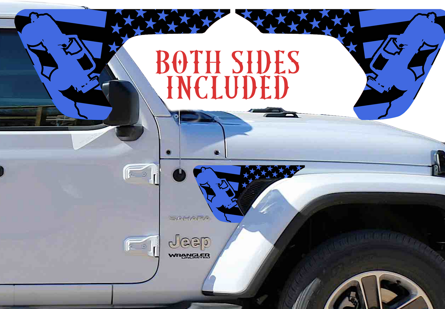 Rock crawler Blue fender vent for the JL or JT 2018 or newer