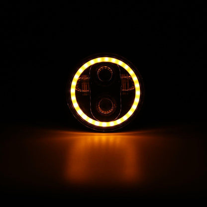 Pair Round Projector LED Halo Headlights 5 34 575