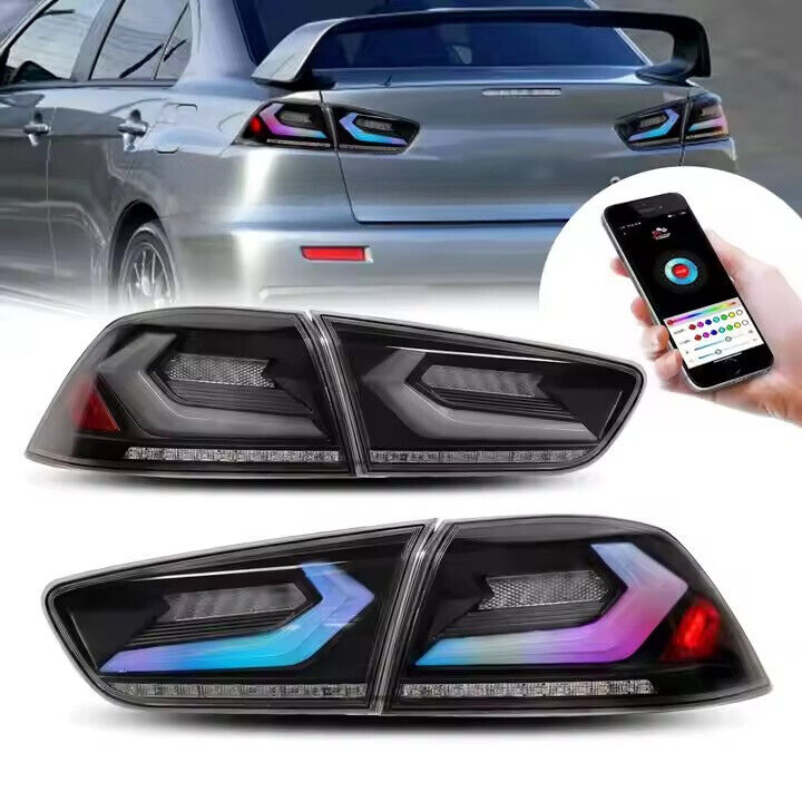 08 - 18 Mitsubishi Lancer Led tail lights (RGB or plug-play)