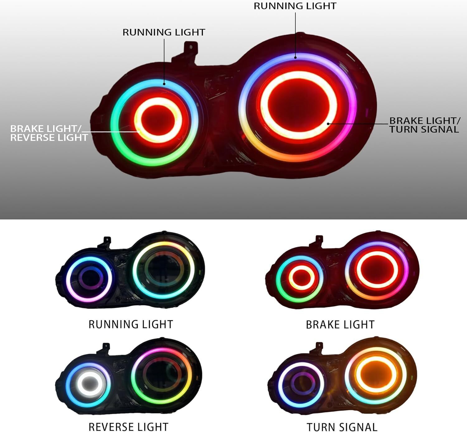 Clear & Amber LED Side Marker Lights For 2008-2024 Nissan GT-R R35 - Front Pair