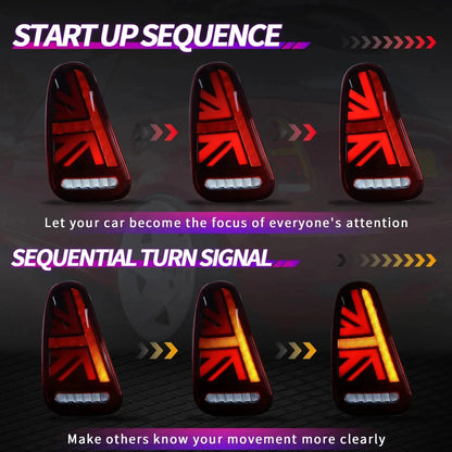 NTXGlow Smoked LED Tail Lights (2001-2008 BMW Mini Cooper R50, R53)