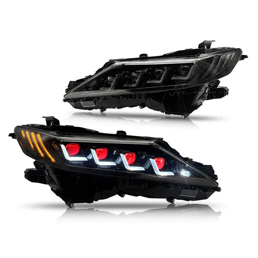 NTXGlow Red Demon Eye Headlights (2018-2024 Toyota Camry LE, SE, XLE, XSE, TRD)