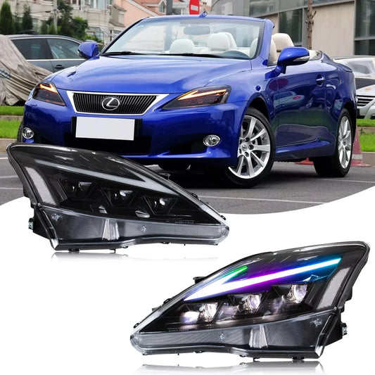 NTXGlow RGB Headlights (2006-2013 Lexus IS250, IS250C, IS350, IS350C, IS220D)