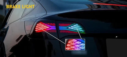 NTXGlow RGB LED Tail Lights (2020-24 Tesla Model Y & 2022-23 Model 3)