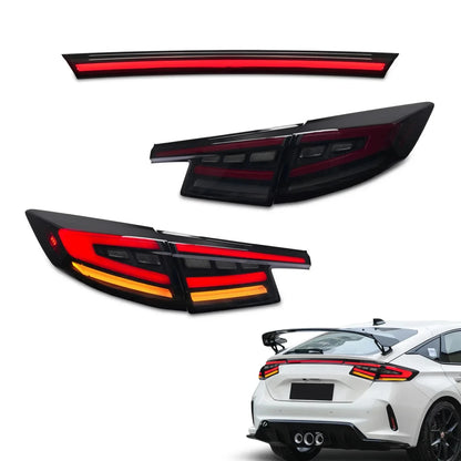 NTXGlow Smoke Red Tail Lights (2022-24 Honda Civic 11th Gen Hatchback & Type-R)