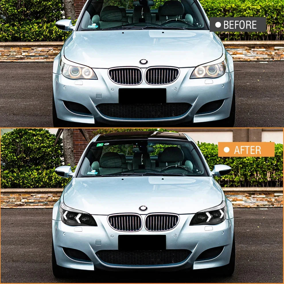 NTXGlow LED Headlights (2005-2010 BMW 5-Series E60, 525i, 530i, 540i)