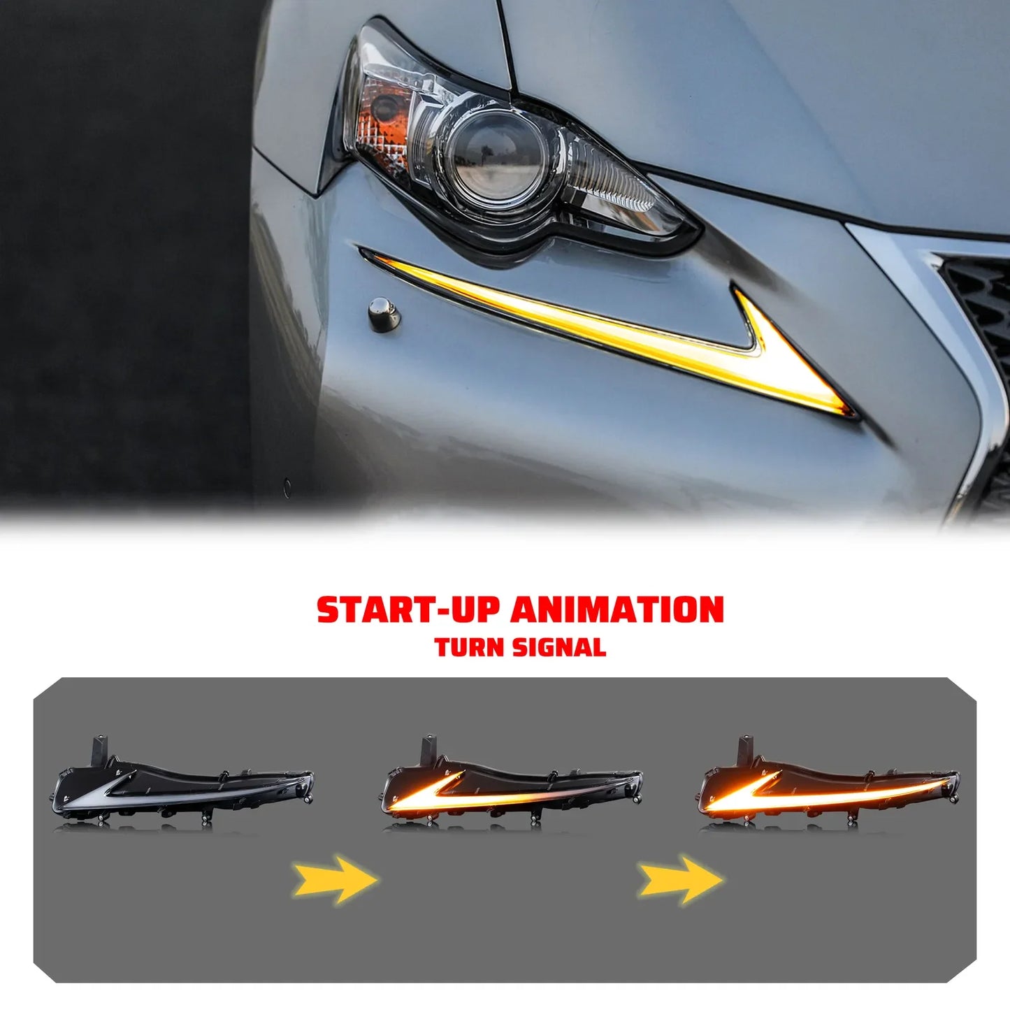 NTXGlow RGB daytime running light (2014-2021 Lexus IS250 IS300 IS350 IS500 IS200t)