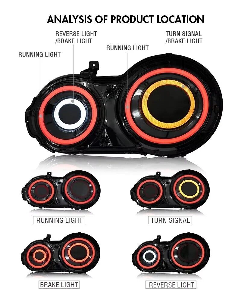 09 - 24 Nissan GTR r35 tail lights (RGB or Plug and play)