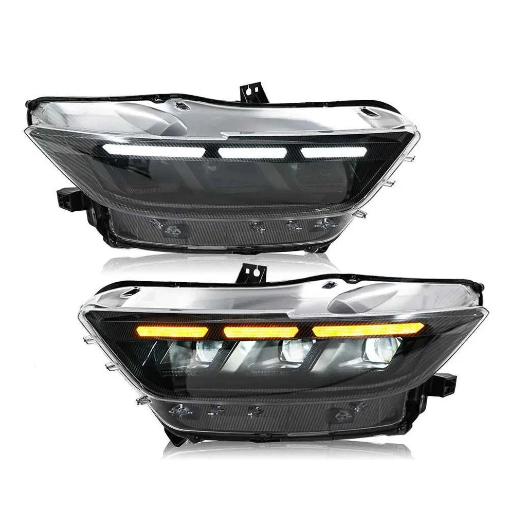 NTXGlow Carbon Fiber LED Headlights (2015-2017 Ford Mustang S550)