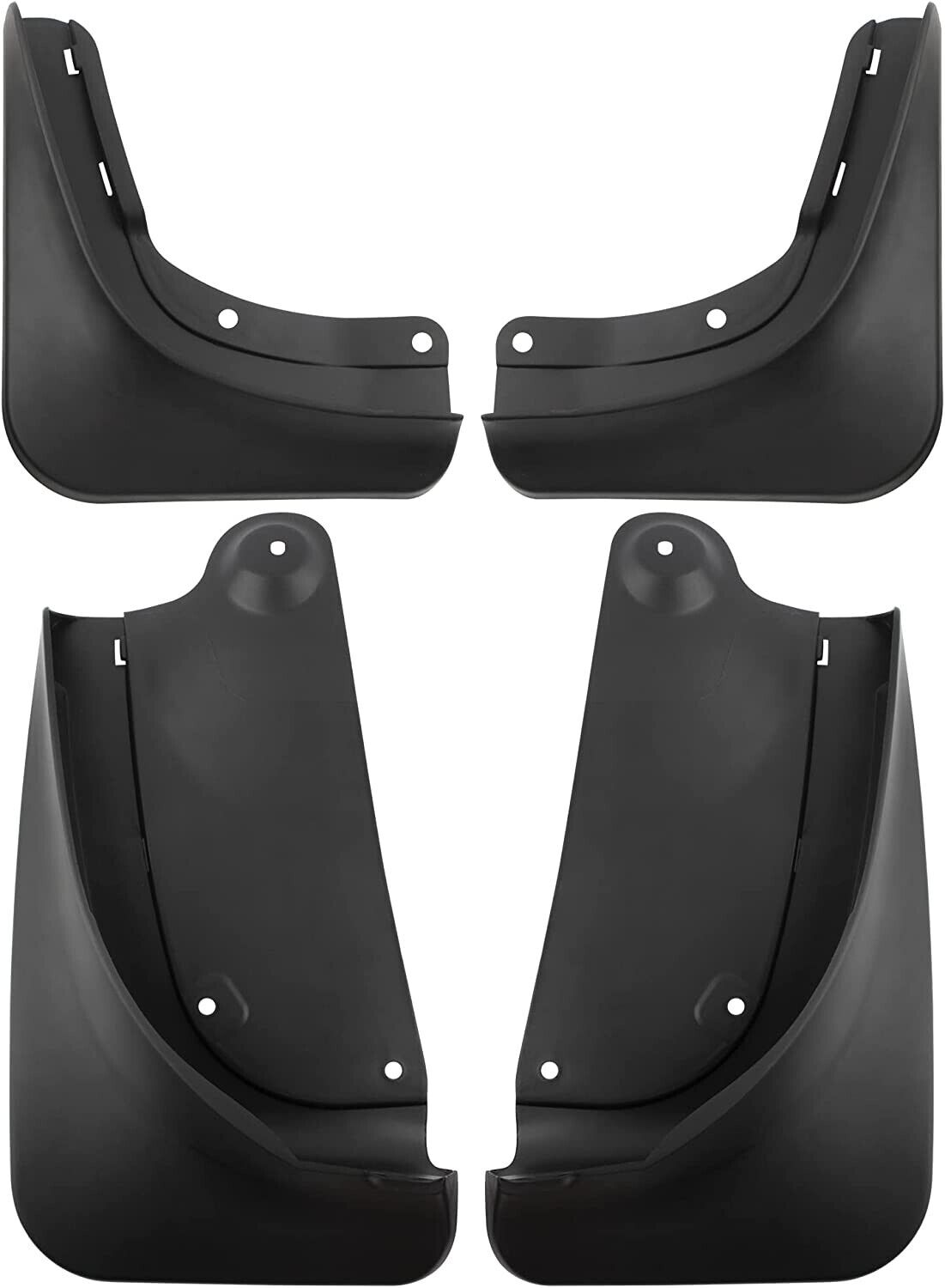 Model S / Plaid Tesla Mud Flaps Splash Guards Winter Vehicle Protection No Holes 4 Pcs 2022+