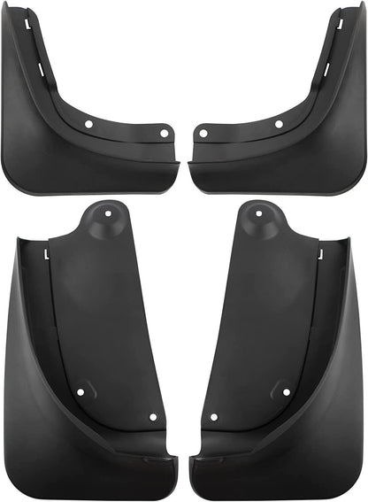 Model S Tesla Mud Flaps Splash Guards Winter Vehicle Protection No Holes 4 Pcs 2016-2021